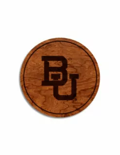 BU Block BU Wooden Coaster