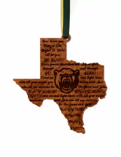 BU Fight Song Wooden Ornament