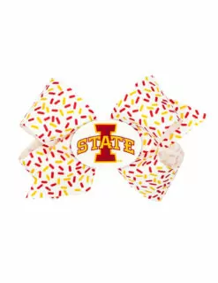 ISU King Confetti Bow
