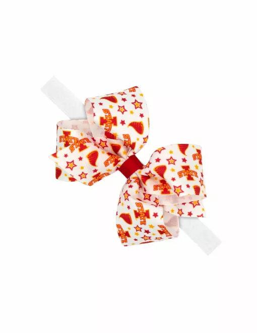 ISU Medium College Star Bow Headband