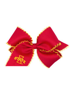 ISU King Grosgrain Moonstitch Bow