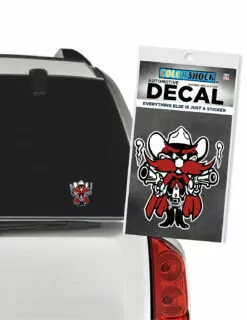 TTU Raider Red Mascot Decal