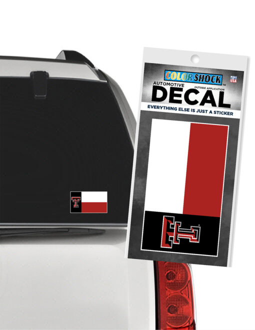 TTU Flag Decal