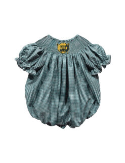 BU Smocked Bubble Onesie