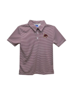 TXST Youth Stripe Short Sleeve Polo