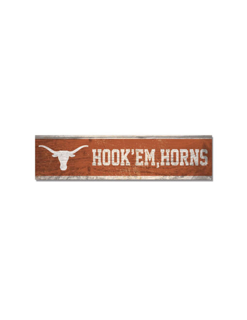 UT Hook 'Em Horns Wood Magnet