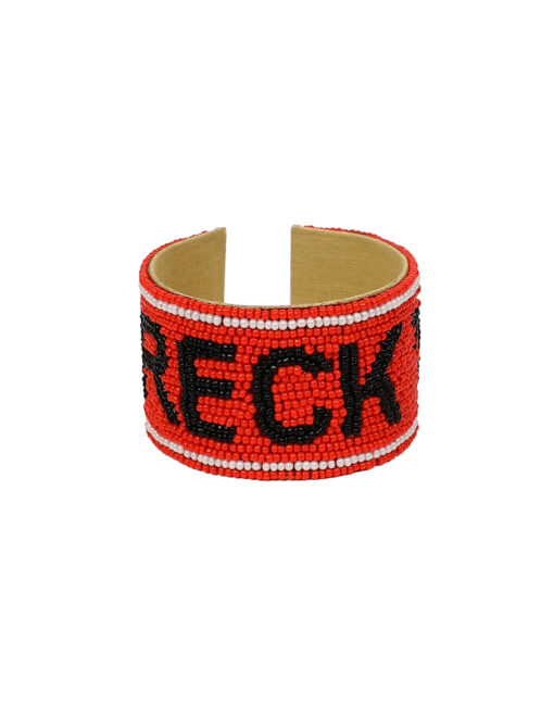 Texas Tech Beaded Cuff Bracelet