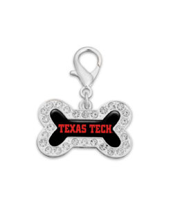 TTU Dog Bone Pet Collar Charm