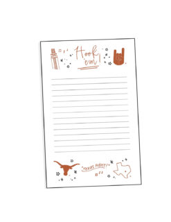 UT Confetti 5x8 Notepad