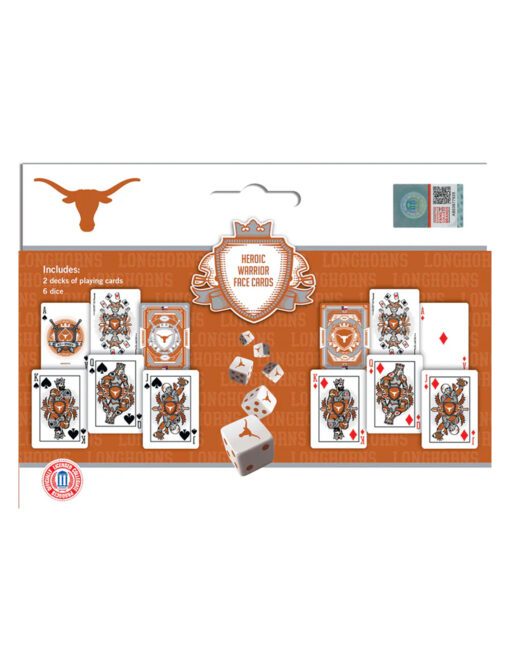 UT 2-Pack Playing Cards & Dice Set - Image 3