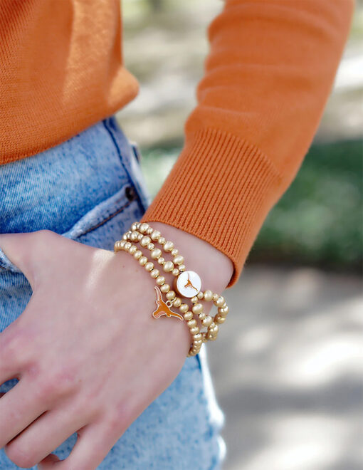 UT Ball Bead Stretch Bracelet - Image 2