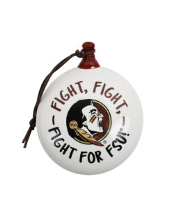 FSU Ceramic Puff Ornament