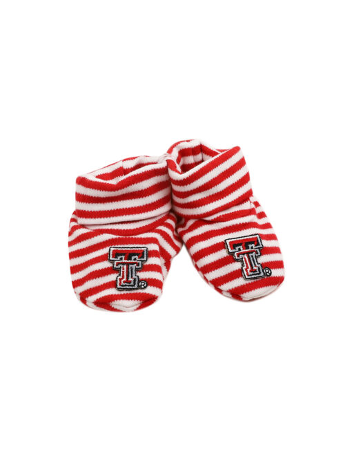 TTU Striped Baby Booties - Image 2