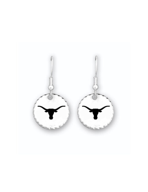 UT Stamped Disc Earrings