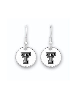 TTU Stamped Disc Earrings