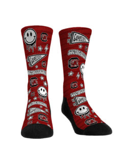 USC Smiley Stickers Socks