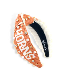 Texas Longhorns Cross Stitch Headband
