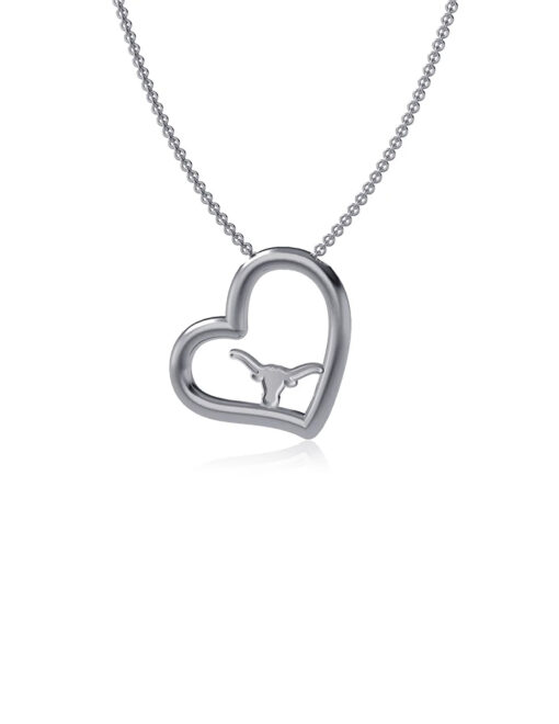 UT Heart Pendant Necklace