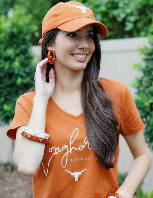 UT Resin Logo Hoop Earrings - Image 2