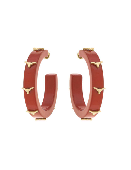 UT Resin Logo Hoop Earrings