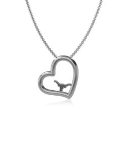UT Heart Pendant Necklace