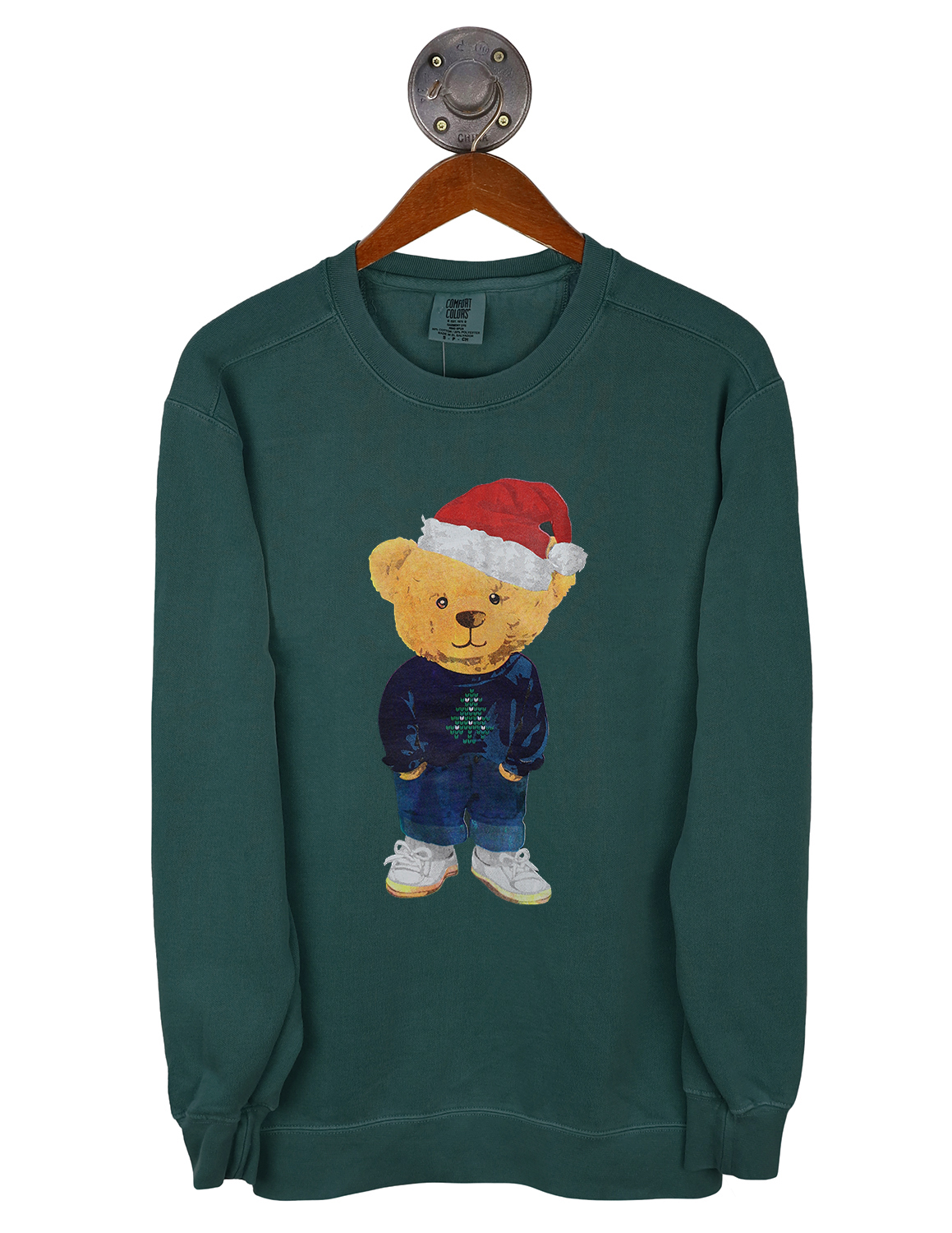 Christmas Preppy Bear Crewneck