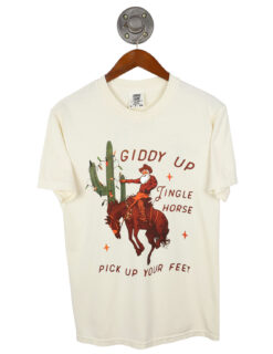 Christmas Giddy Up Jingle Horse Tee
