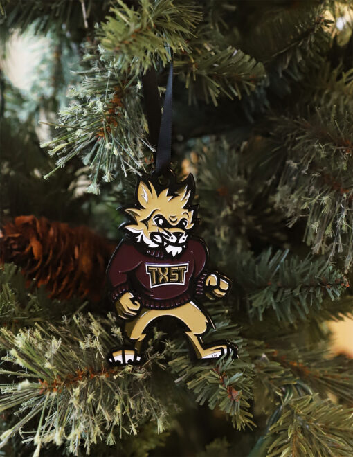 TXST Bobcat Mascot Ornament - Image 2