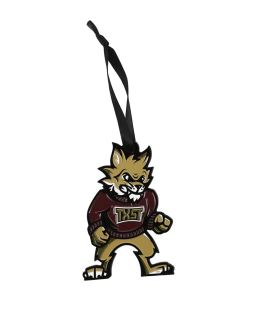 TXST Bobcat Mascot Ornament