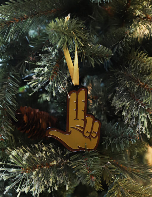 TXST Handsign Ornament - Image 2
