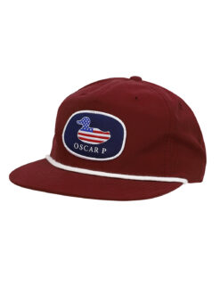 TSU P Oscar P Flag Flat Oval Patch Hat