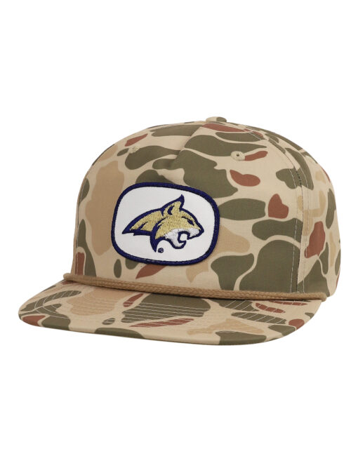 MSU P Bobcat Logo Patch Hat