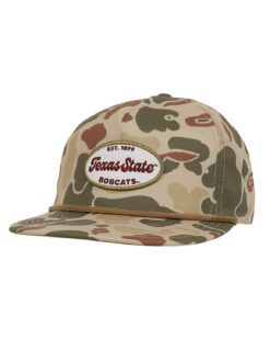 TXST P Vintage Oval Patch Hat