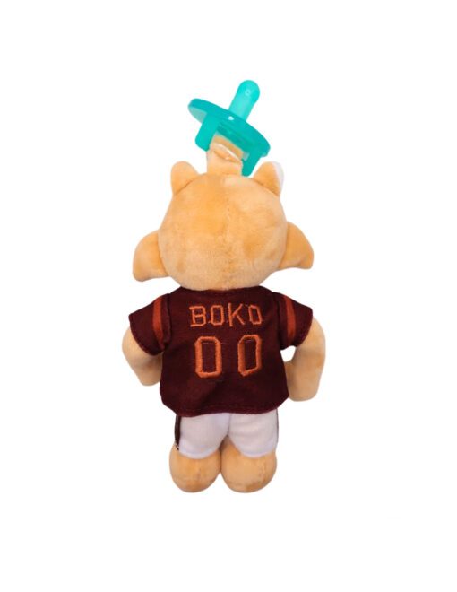 TXST Boko The Bobcat Pacifier Plush - Image 3