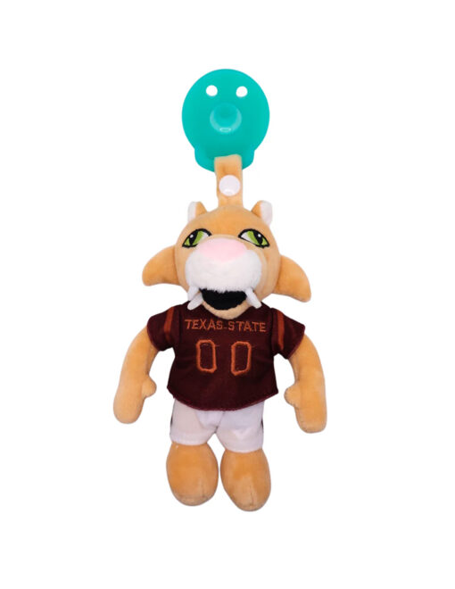 TXST Boko The Bobcat Pacifier Plush