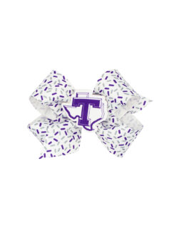TSU Medium Confetti Print Bow