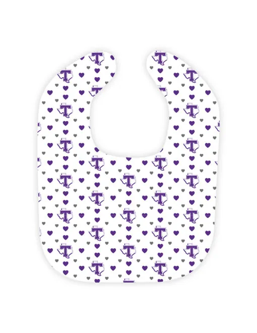 TSU College Logo Heart Bib