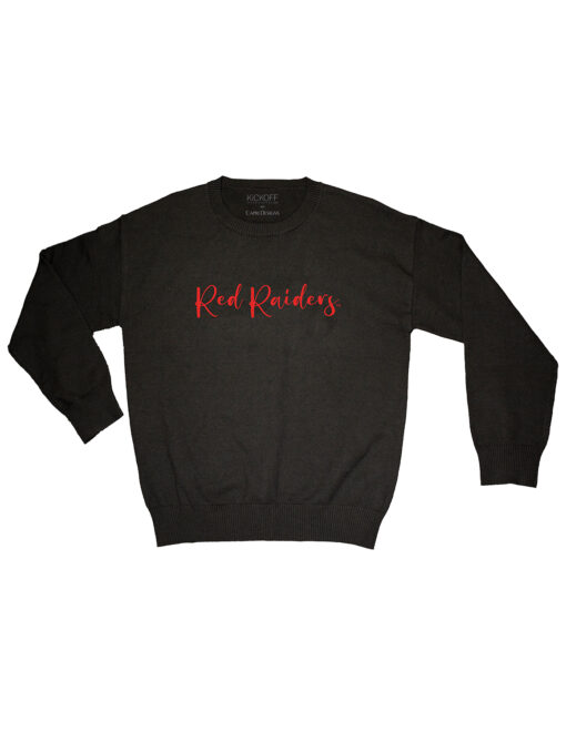 TTU Sequin Script Crewneck