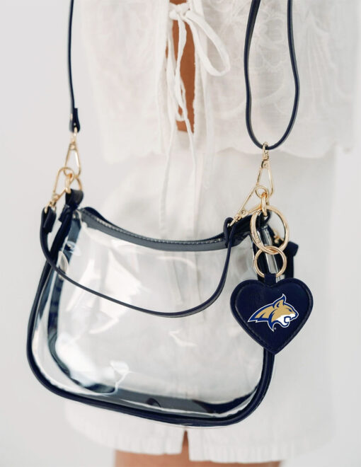 MSU Bobcats Heart Purse Charm - Image 2