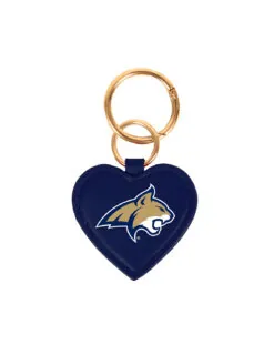MSU Bobcats Heart Purse Charm
