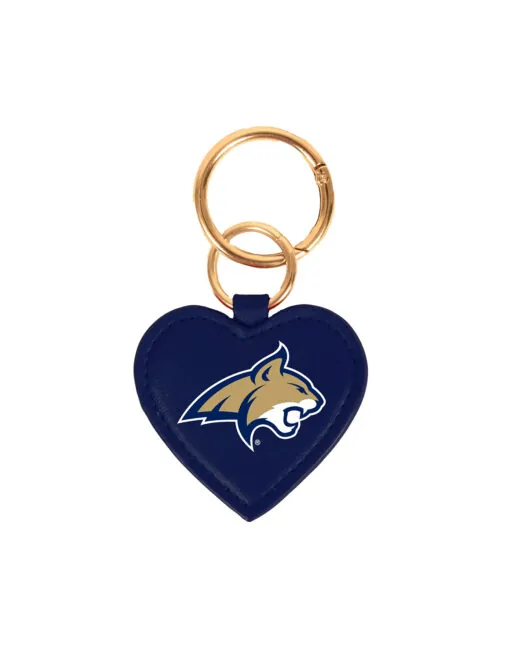MSU Bobcats Heart Purse Charm