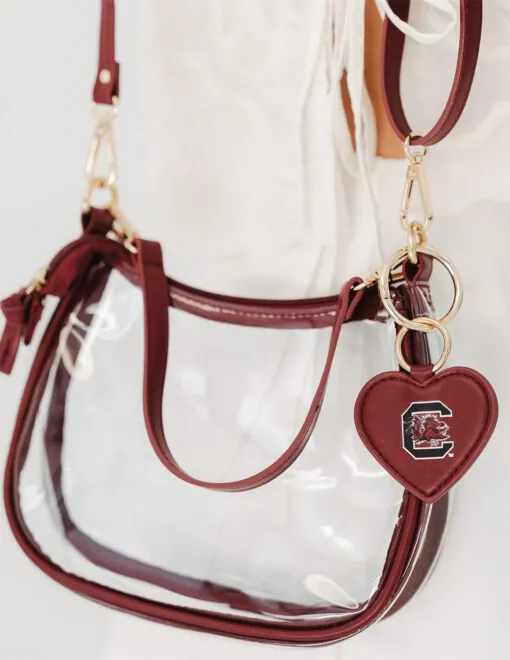USC Gamecocks Heart Purse Charm - Image 2