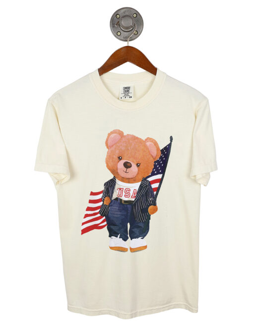 USA American Flag Bear Short Sleeve