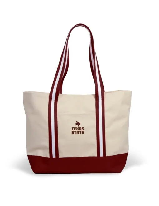 TXST Canvas Boat Tote