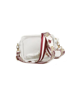 TXST Floral Bridget Clear Purse