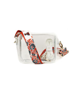 TTU Floral Bridget Clear Purse