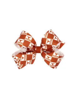 UT Medium Checkerboard Hair Bow