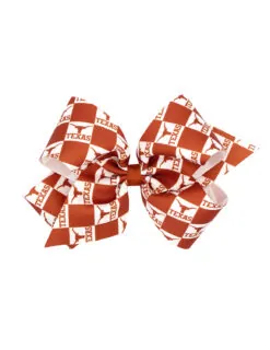 UT King Checkerboard Hair Bow