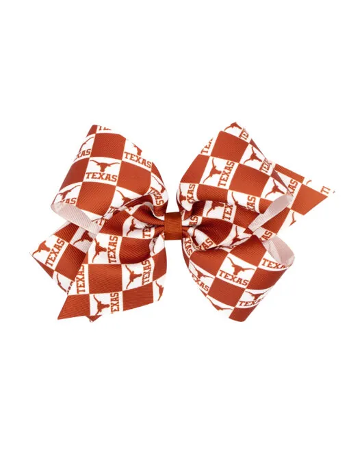 UT King Checkerboard Hair Bow