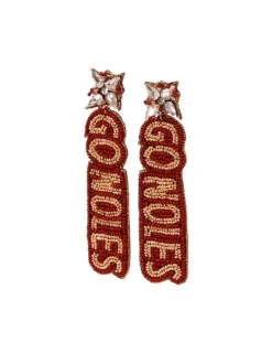 FSU Go Noles Beaded Earrings